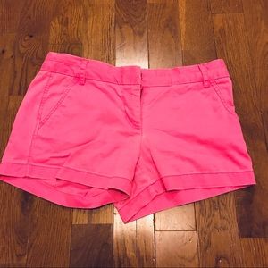 “Shocking Pink” J Crew 3” Chino Shorts